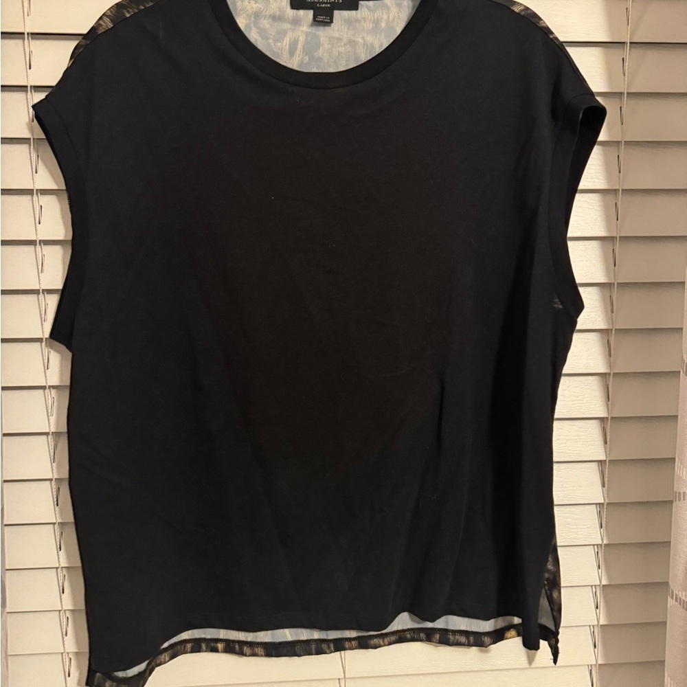 All Saints Black Muscle Tee